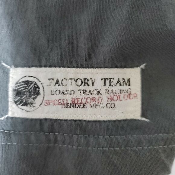 Indian Motorcycle T-Shirt Men M Short Sleeve Gray Springfield Stadium Boardtrack - Picture 4 of 8